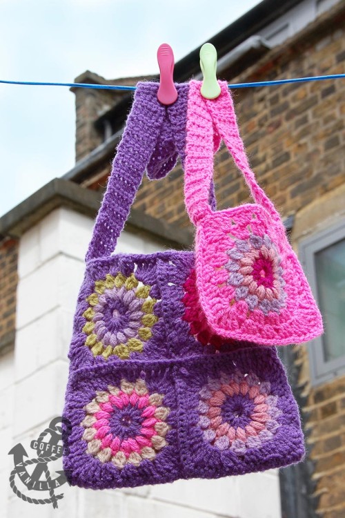 Boho Fringe Granny Square Crochet Purse – Mama In A Stitch