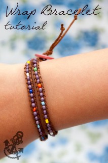 Bohemian Style Wrap Bracelets with Beads - Tutorial » Coffee & Vanilla