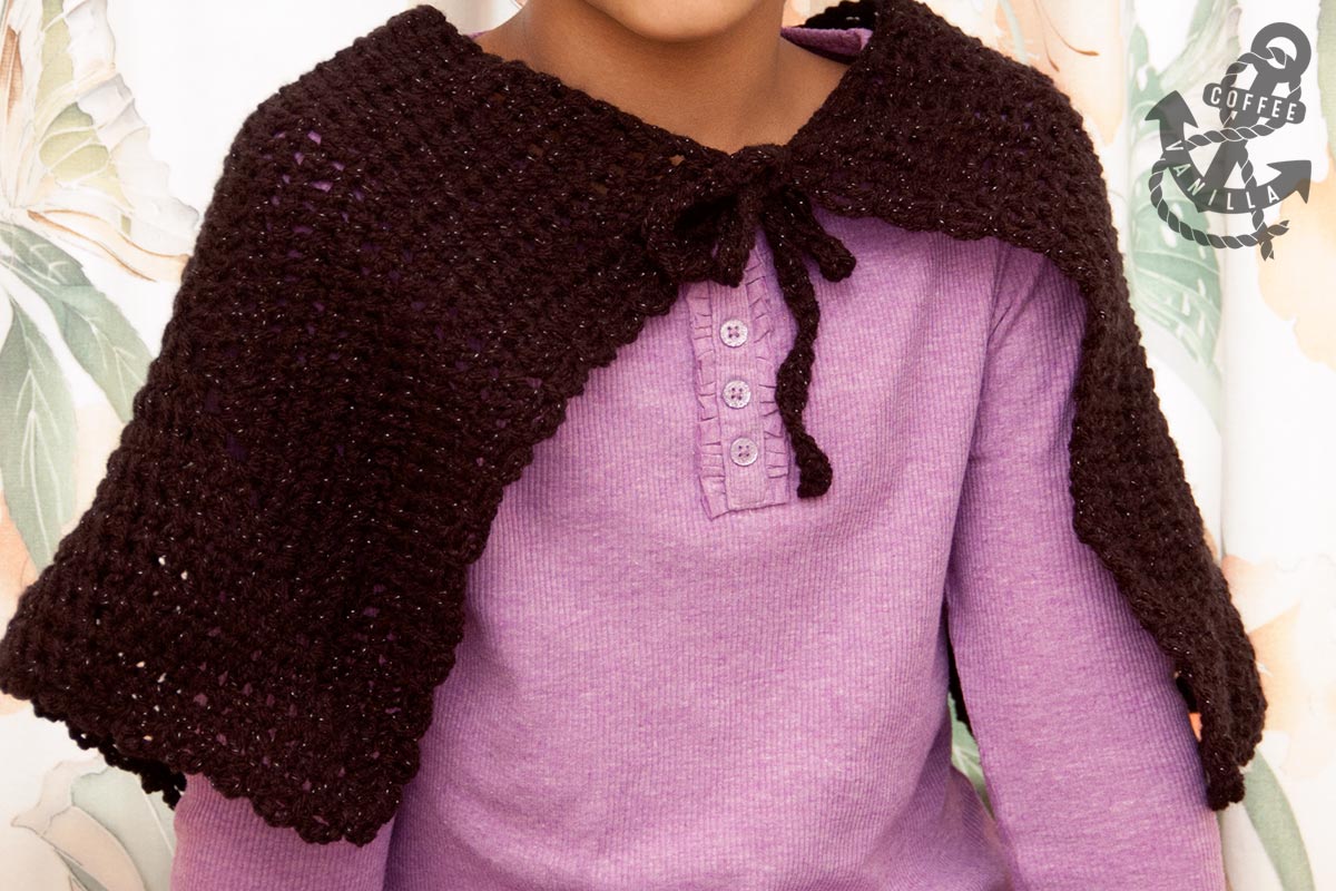 Easy Triple Crochet Cape (Any Size) Free Pattern » Coffee & Vanilla