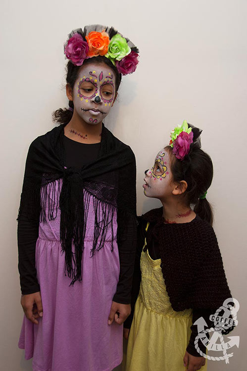 Dia de los Muertos / Day of the Dead Mask DIY & Fancy Dress Outfit for Kids  » Coffee & Vanilla