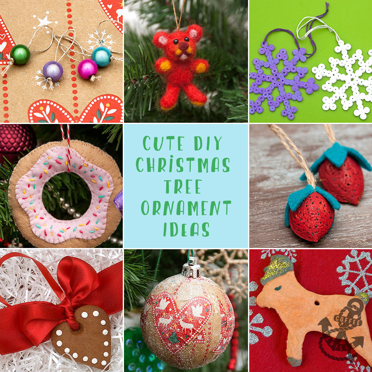 Cute DIY Christmas Tree Ornament Ideas » Coffee & Vanilla