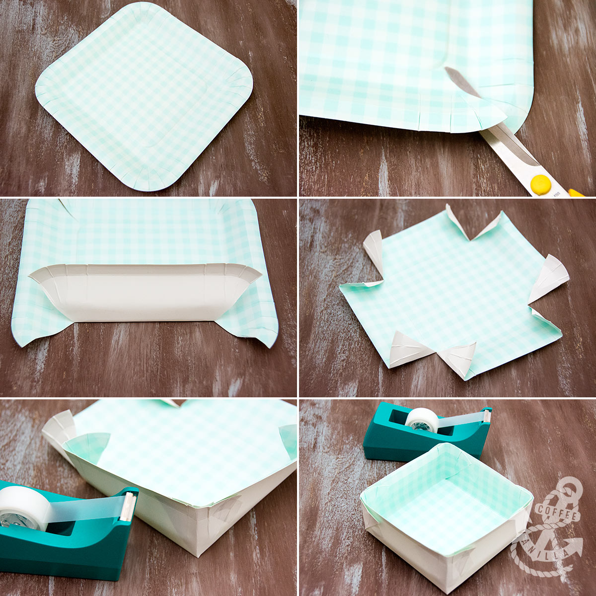 DIY Paper Plate Bake Sale Boxes » Coffee & Vanilla